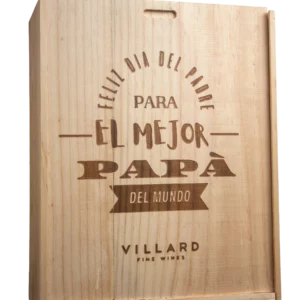 Caja madera Día del Padre para 3 botellas